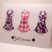 Mini Origami Dress Card (Just Because pink purple)