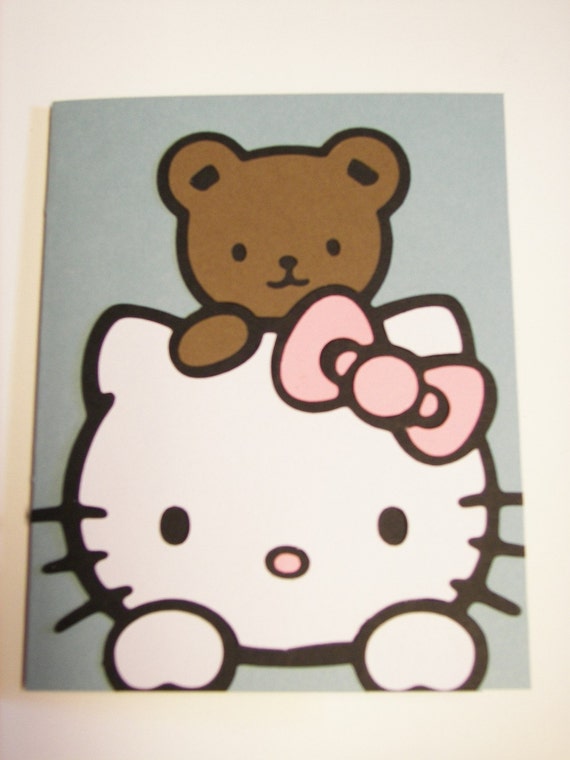 hello kitty with teddy bear