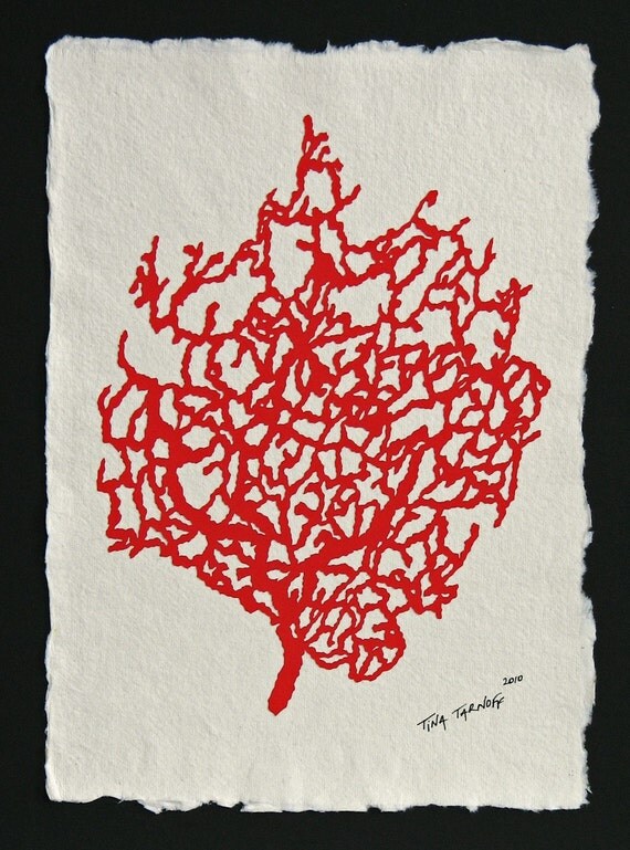 Fan Coral Hand-Cut Papercut