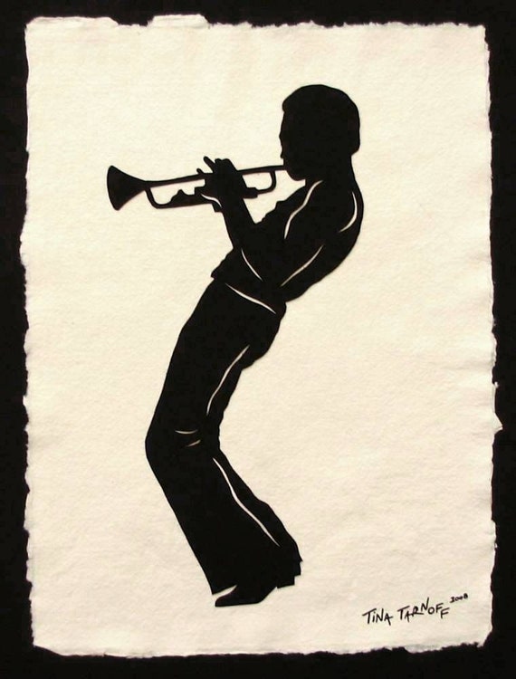 Sale 20% Off // MILES DAVIS Papercut - Hand-Cut Silhouette // Coupon Code SALE20