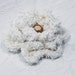 Crochet Flower Brooch - antique white
