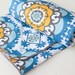 Minky Baby Blanket with Cotton Annette Tatum Boho Medallion Peacock Fabric - Made to Order