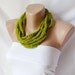 Lemon Grass chunky chain, loop scarf (Last Edition)