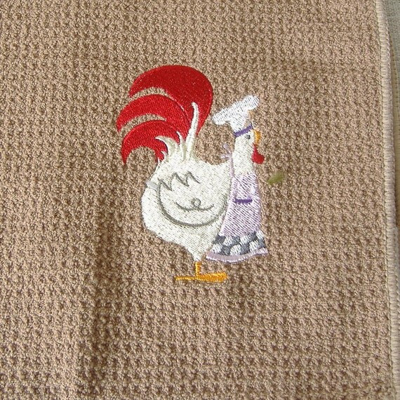 Chicken Embroidered Tea /Dish Towel
