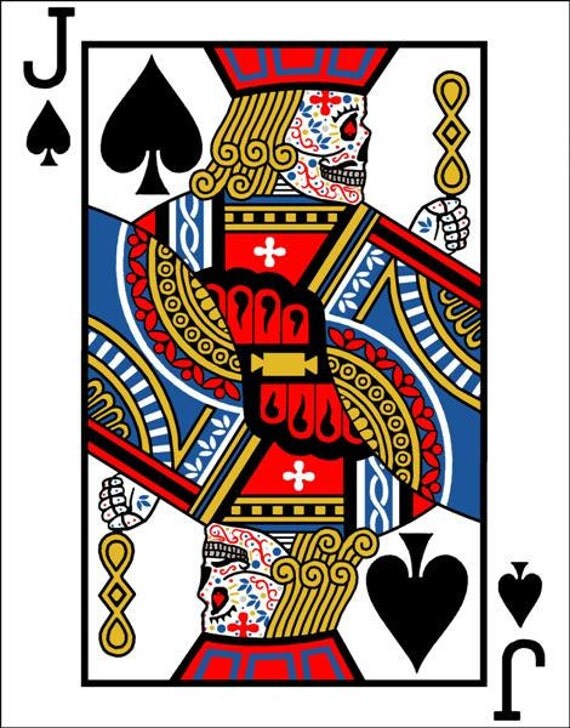 Jack Of Spades Day Of The Dead Print