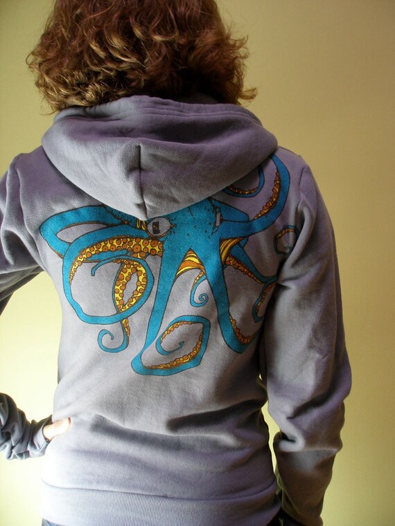 Octopus Zip Hoodie by NewDuds on Etsy