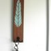 Feather Screenprinted Key Rack Aqua