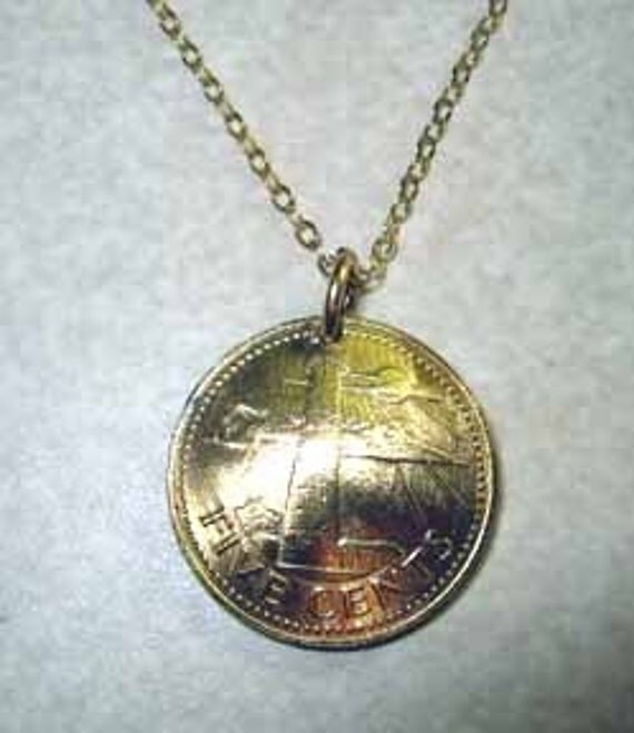 Coin JewelryBarbados Lighthouse necklacefree by artUwear on Etsy