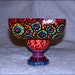 Free Shipping...Hand painted wood trinket bowl one of a kind
