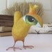 Art Sculpture - Paper Mache - Cecily - A Big Eyed Bird