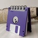 Royal Purple Recycled Geek Gear Blank Floppy Disk Mini Notebook