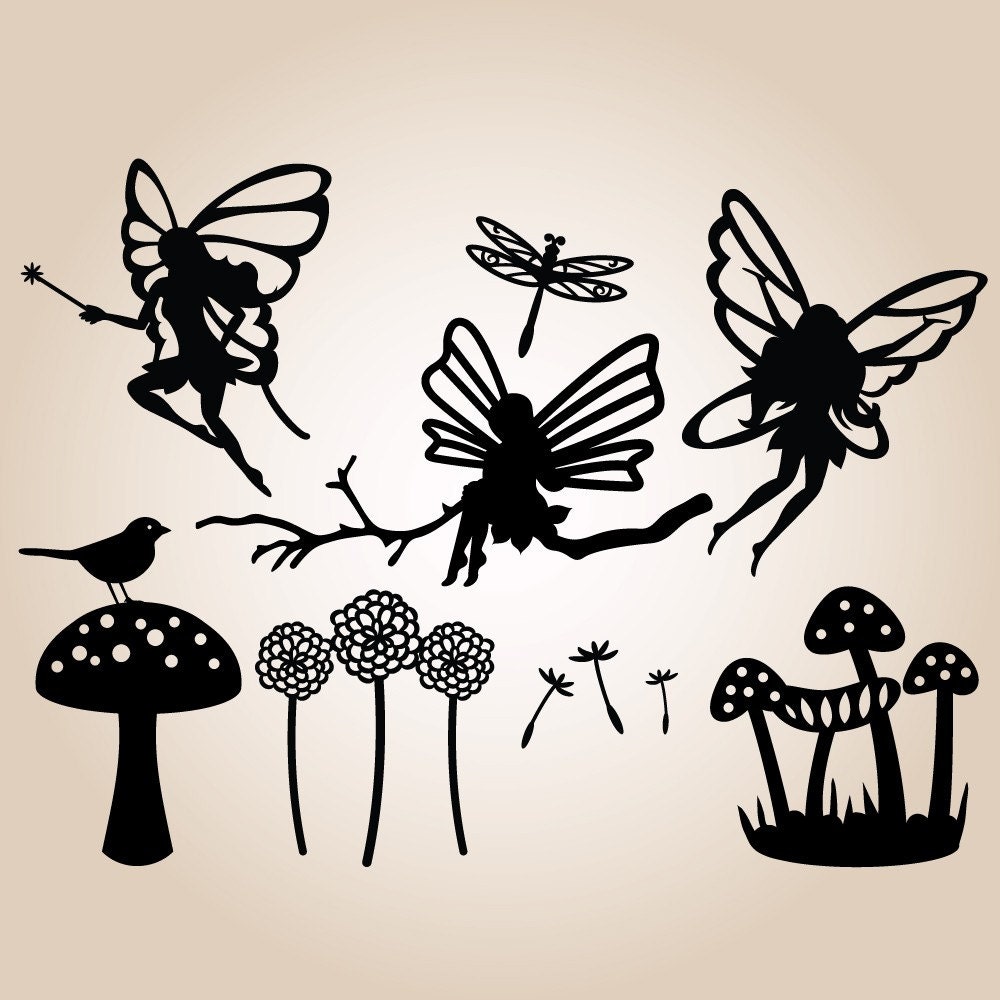 Download Digital SVG Files For Woodland Fairies Collection