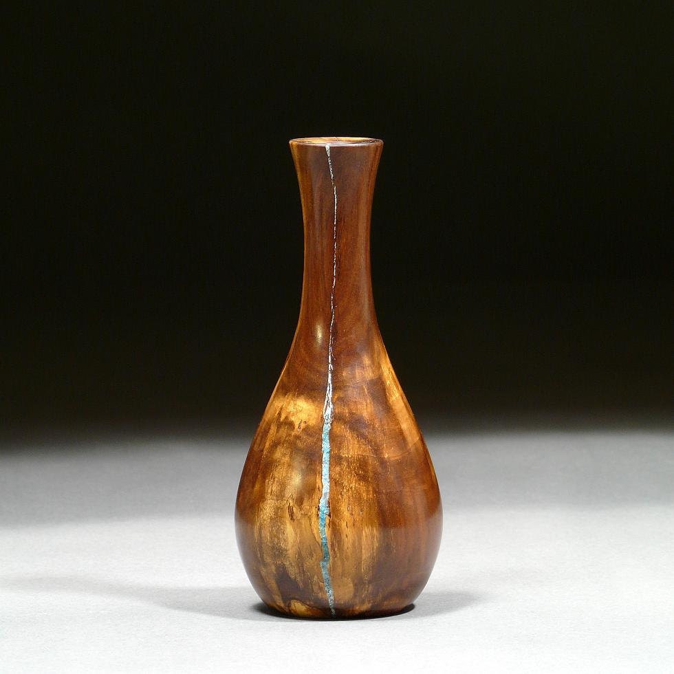 Wooden Vase Cocus Wood Rare Jamaican Ebony COC01