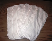 Bamboo Diaper Inserts - Small, set of 6