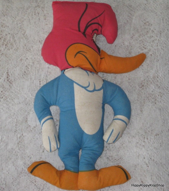 vintage woody woodpecker stuffed animal