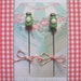 RESERVED for erin2418 SAMPLE SALE Vintage Kitchen Jadite Salt and Pepper Shaker Pin Toppers