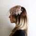 Vintage Flower Hat - Cocoa Brown Veiled Bridal Hat