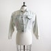1980s LA Gear Jean Jacket - Acid Wash Denim Light White - Fits Small