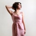 Vintage Wiggle Dress - Cotton Candy Pink 1960s Day Dress - XS