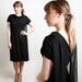 1960s Cocktail Dress - Sheer Fashion Chiffon Caped Evening Dress - Large
