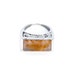 SALE Golden Chalcedony Ring with natural ochre spire-inclusions
