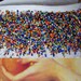 Santa Fe, Southwest Style Beaded Glass Fringe Yardage, ... 4.5 yards ... orange, white, green, blue, red, yellow, black, turquoise
