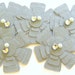 Silver and Tulle Flowers - Set of 5