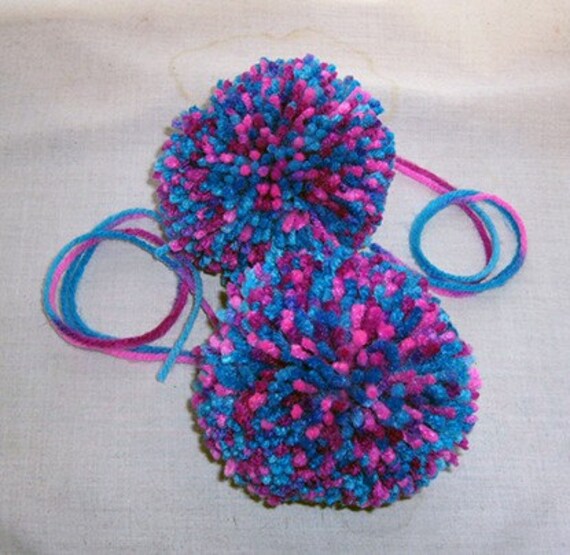 Classic Handmade Large Pom Pom Yarn Puff Ball by SupplyJunkie