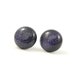 Galaxy Stardust Earring Studs Dark Blue Purple Shimmering Space Nebula Free Shipping - Under 25