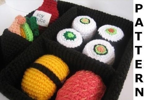 Play Food Crochet Pattern - Sushi