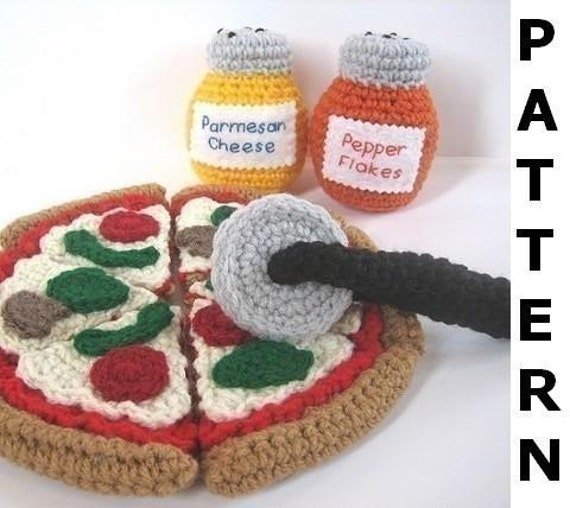 Pizza Play Food Crochet Pattern