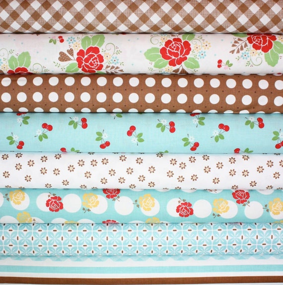 Sew Cherry Fabric by Lori Holt for Riley Blake Sew Roses in