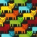 SALE Roar fabric bundle by Print and Pattern for Robert Kaufman, Roar Lion Family in Bright-1 Yard or by the yard