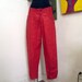 Awesome 1980s Red Leather Pants Never Worn Size 8