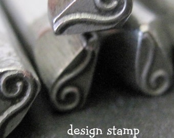 Design Stamp - LONG CURL - includes How to Stamp Metal tutorial