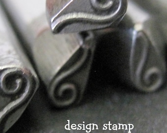 Design Stamp - LONG CURL - includes How to Stamp Metal tutorial