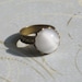 White Moonstone Ring