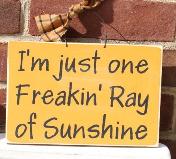 Items similar to I'm Just One Freakin Ray Of Sunshine ...