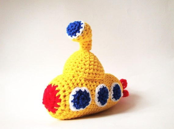 Yellow Submarine Baby Crochet Amigurumi Pattern