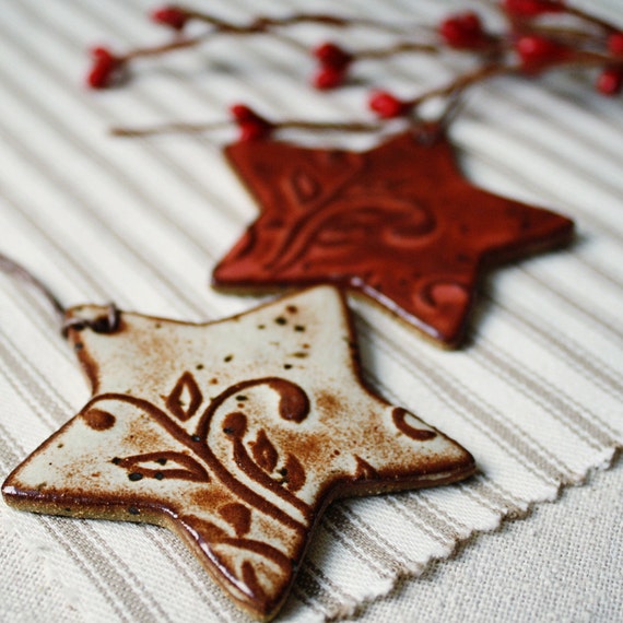 handmade ceramic christmas ornaments eco stars handmade ceramic christmas ornaments eco stars