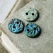 SALE- Tiny button trio- handmade ceramic buttons