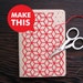 DIY Geometric Pocket Notebook Embroidery Kit Set of Two