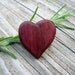 Peltogyne Purple Heart Wooden Pin / Brooch by Tanja Sova