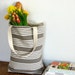 Vintage French Stripe Market Tote