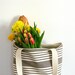 Vintage French Stripe Market Tote