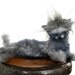Bjd or Blythe cat prop gray art doll plush can be customized