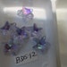 15 by 14 mm Crystal Lilac AB Starfish 6 pieces BDS 12