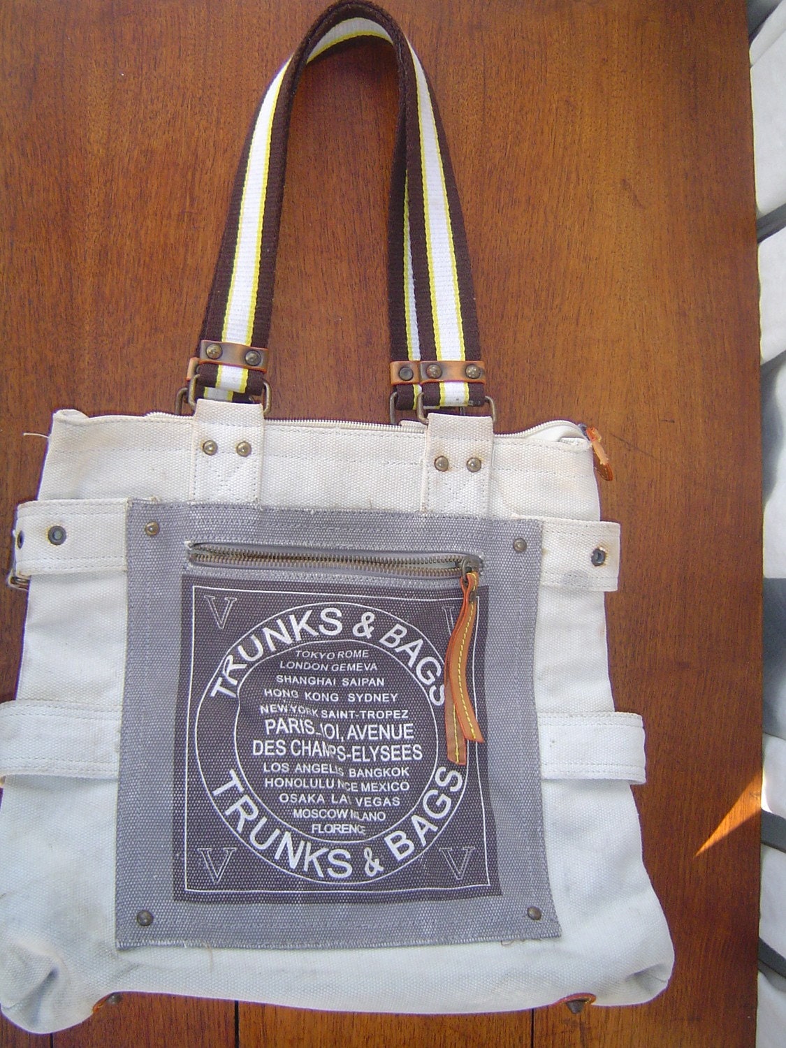 Vintage Louis Vuitton Globe Shopper Knock off Canvas Tote Bag