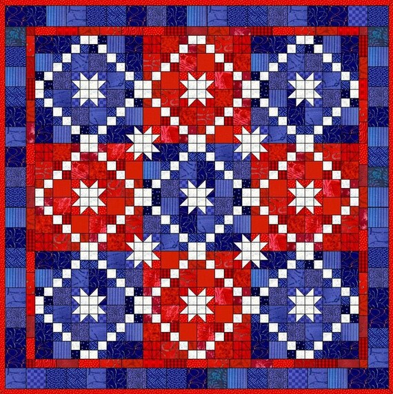 Items similar to PATTERN - Chains of Friendship Quilt Pattern Digital ...