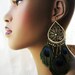 Proud Peacock Feather Earrings